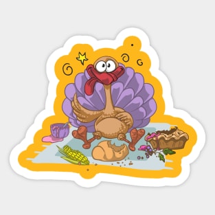 Happy Thanksgiving Feast Sticker